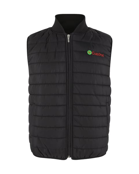 Zwarte gewatteerde bodywarmer