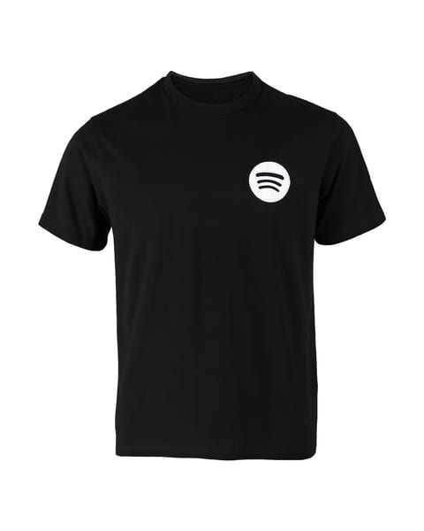 Zwart T-shirt met ronde hals